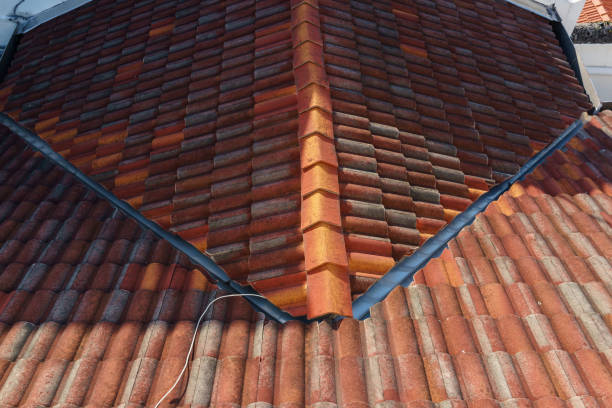 istock Traditional red clay roof tiles 2080642071