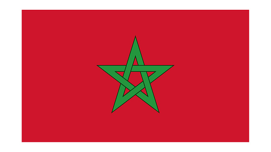 Morocco Flag with Original color