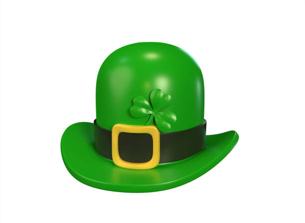 St. Patrick’s Day composition on green background