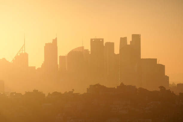 istock Yellow Sunset Buildings 2080722141