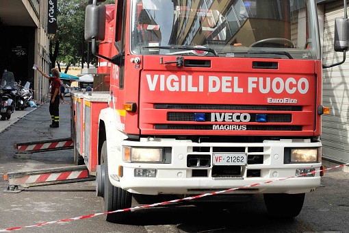 The Italian National Fire Brigade Corps (acronym CNVVF and abbreviated VV.F.) is a civilian-organized police force under the Ministry of the Interior of the Italian Republic.
The National Fire Brigade Corps is the state organization responsible for ensuring, throughout the country, with the exception of the territory of Trentino-Alto Adige and Valle d'Aosta (where there are equivalent services run at the provincial or regional level) the provision of public rescue and prevention and extinction of fires, including forest fires.