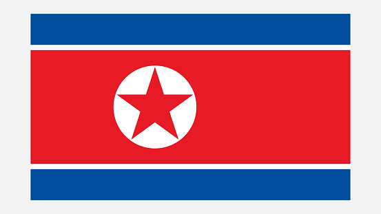 NORTH KOREA Flag with Original color