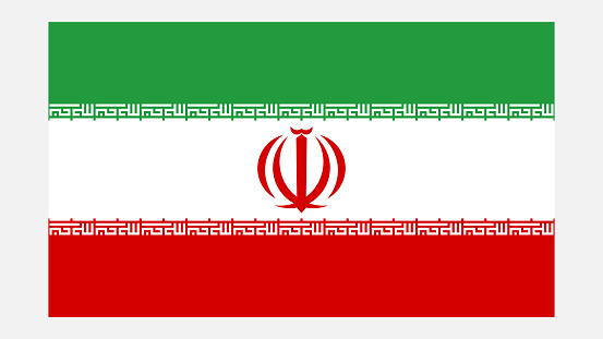 IRAN Flag with Original color