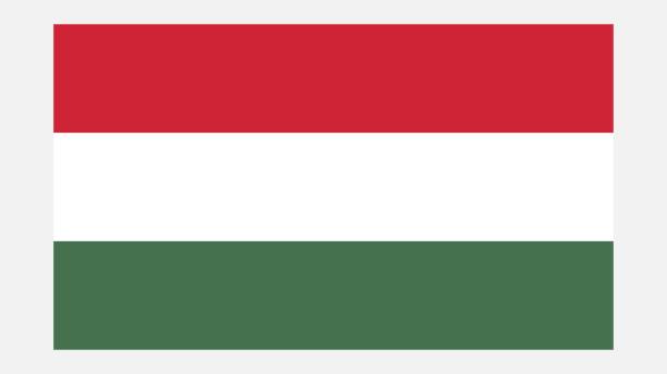 HUNGARY Flag with Original color HUNGARY Flag with Original color lake balaton stock illustrations