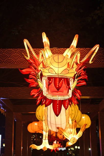 istock Chinese dragon latern celebrating spring  festival 2080815988