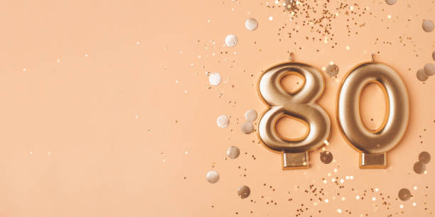 istock 80 years celebration. Greeting banner. 2080833244