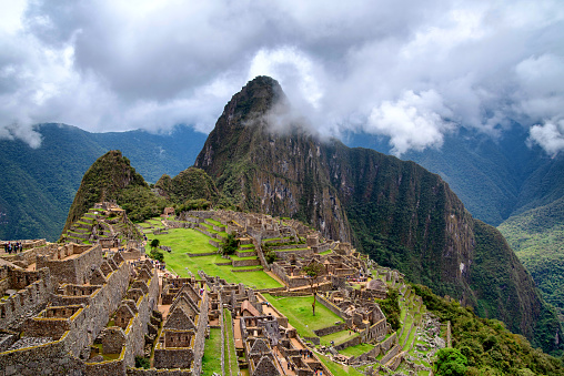Machu Picchu in Cusco, Peru, a Peruvian Historical Sanctuary in 1981 and a UNESCO World Heritage Site in 1983. One of the New Seven Wonders of the World