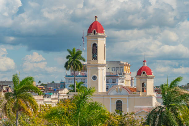 istock Catheadral of Immaculate Conception, located on Marti square, Cienfuegos, Cuba 2080879422