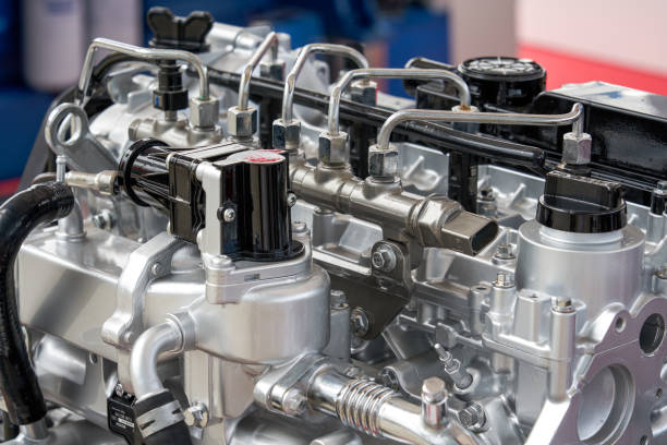 istock Close-up of a new complex automotive internal combustion engine 2080881955