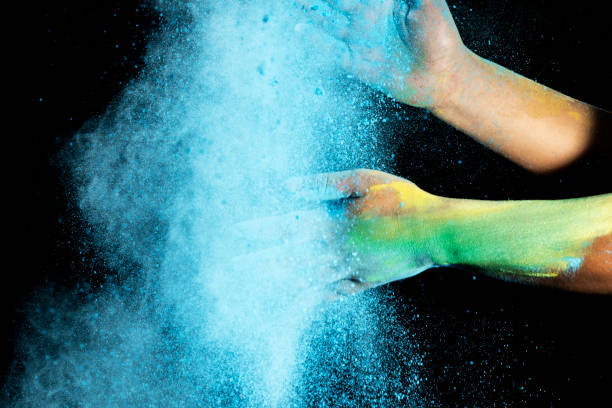 istock Human hand with colorful Holi powder 2080898354