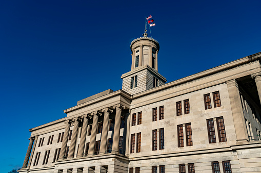The Capitol Building of Tennessee in Nashville.