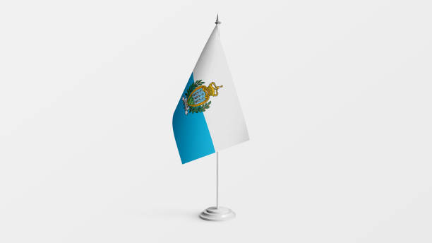 istock San Marino national flag on stick 2081066307
