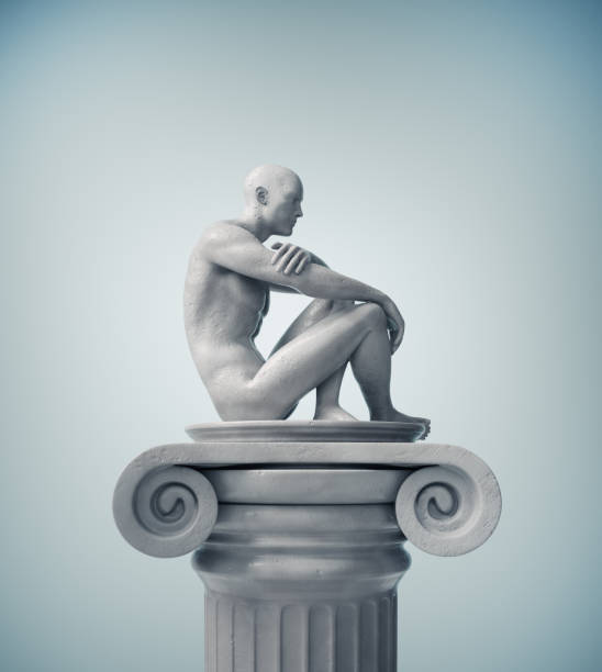 istock Statue of a thinker on a column. Education and overthinking concept 2081093046