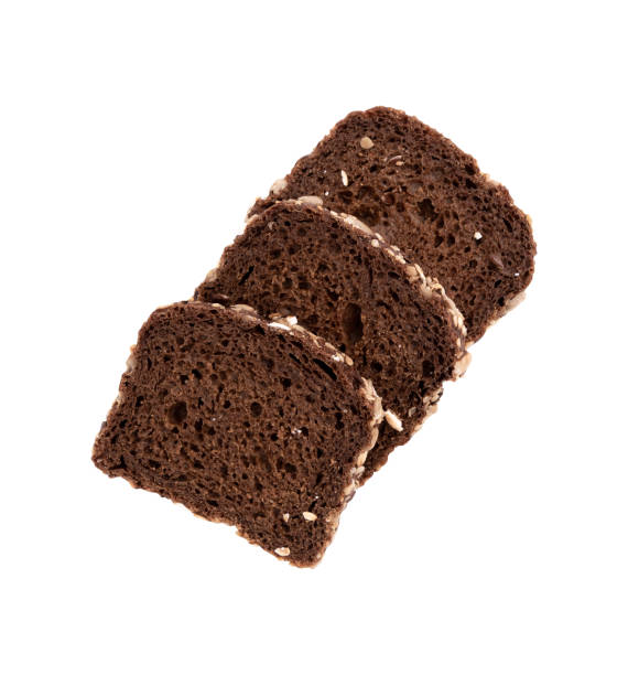 istock slices of rye bread on white background, top view 2081197030