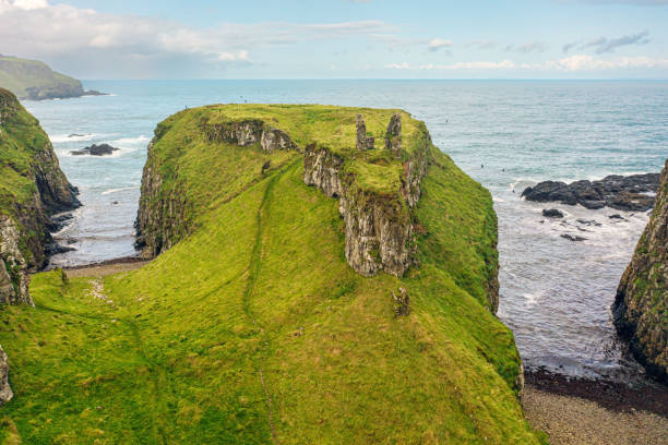 Dunseverick castle ruins. Northern Ireland