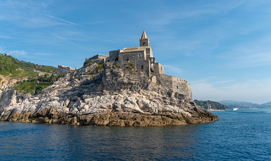 San Pietro in Porto Venere, a town at a coastal area in the province of La Spezia in Liguria, located in the northwest of Italy