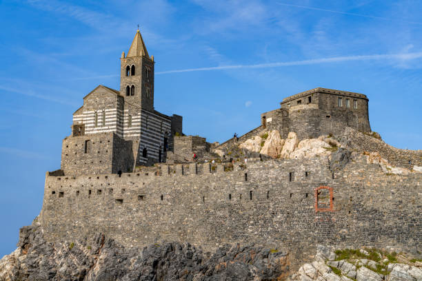 San Pietro in Porto Venere, a town at a coastal area in the province of La Spezia in Liguria, located in the northwest of Italy
