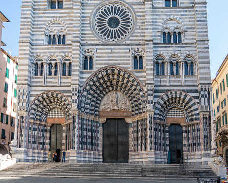 Cathedral of Genoa, the capital of the italian region of Liguria