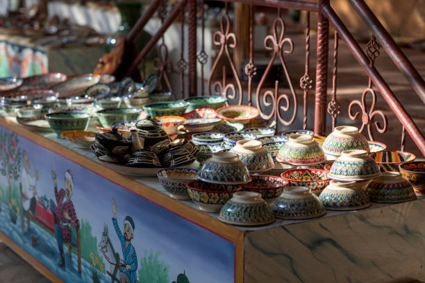 istock group of uzbekistan tea pot 2081258392