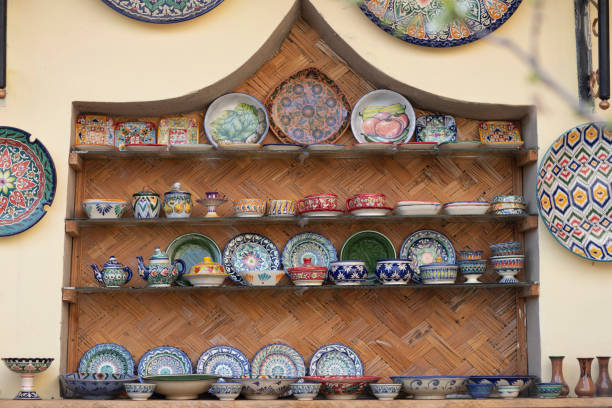 istock big plates and tea teapot in art gallery 2081302581