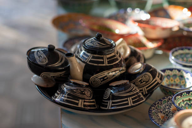 istock black tea set ceramic in uzbekistan 2081307728
