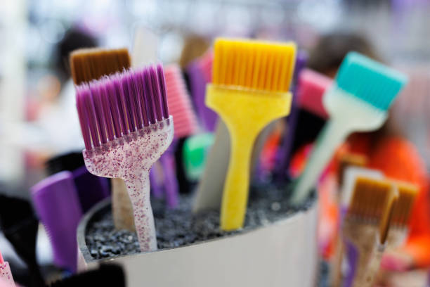 Lots of new multi-colored brushes for hair coloring