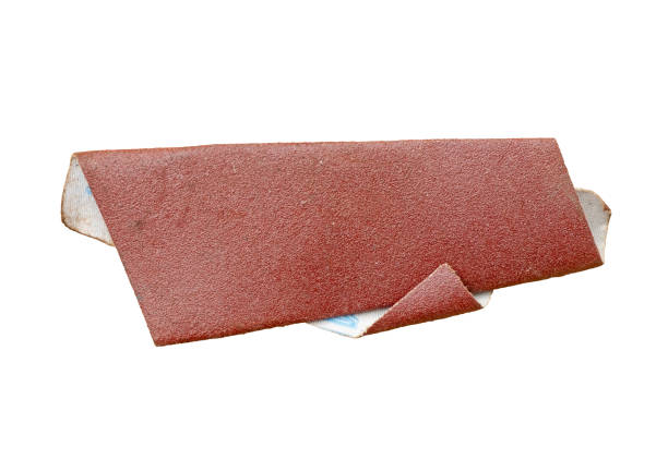 istock Piece of old sandpaper isolated 2081403474