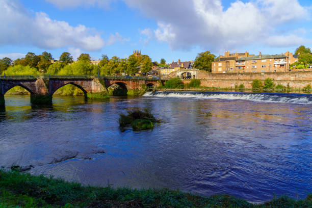 istock Old Dee Bridge, river Dee, and the Bridge gate, Chester 2081427459
