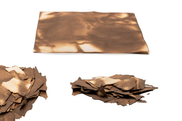 istock Burnt paper isolated on a white background. 2081450670