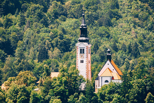 Church of the Mother of God on the Bled Lake