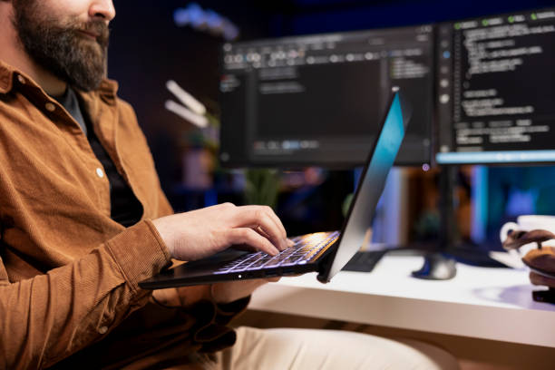 istock Cybersecurity specialist taking care of security exposures, close up 2081480445