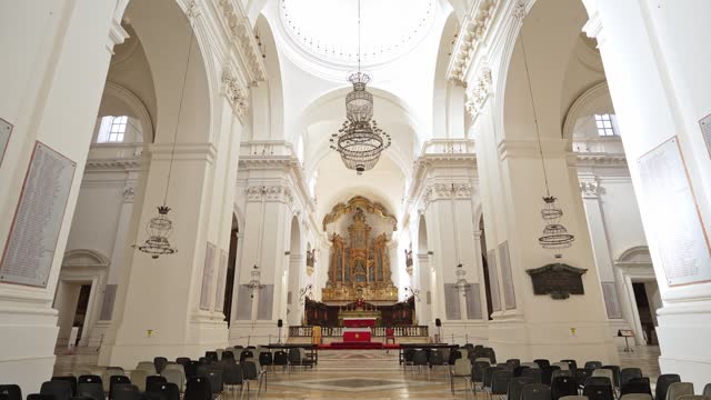 Inside The Church Of San Nicolò l'Arena In Catania, Sicily