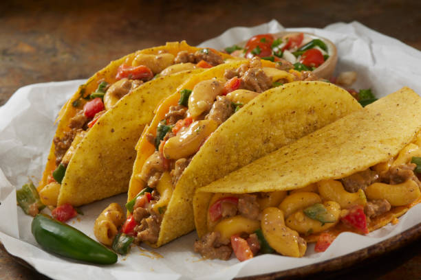 Mexican Mac and Cheese Taco's
