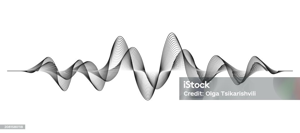 Digital Sound Wave Pattern Digital Sound Frequency Wave Stock Illustration - Download Image Now ...