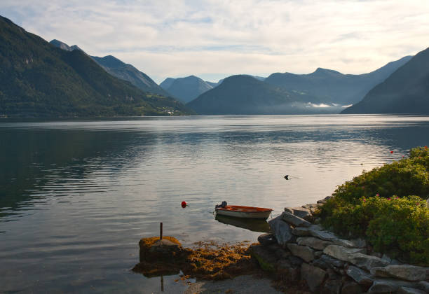 istock Morning on fjord 2081636436