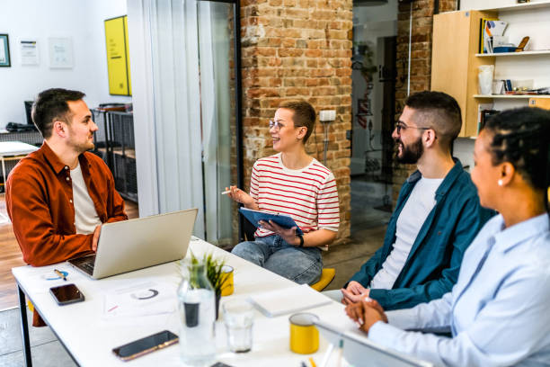 istock Casual business people working together 2081646915