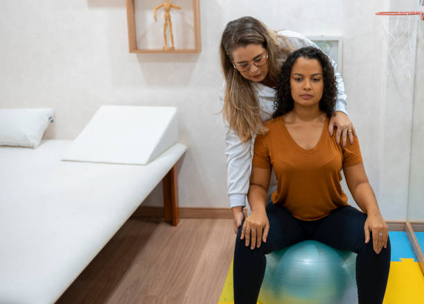 istock Woman in physiotherapy session 2081662311
