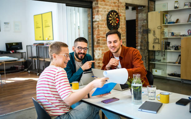 istock Group of young people discussing a new project 2081665071