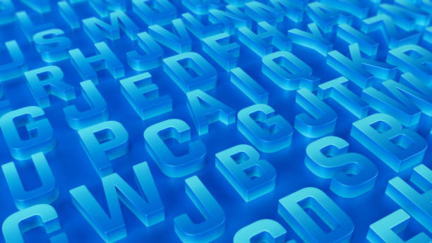 istock Alphabet letter, text, child on blue background, education study teach concept 2081687849