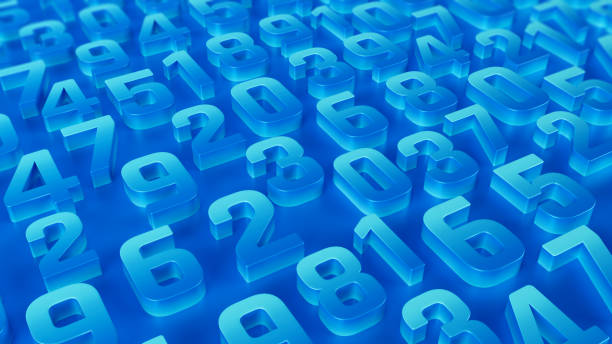 istock Math number colorful on blue background, education study mathematics learning teach concept 2081687852