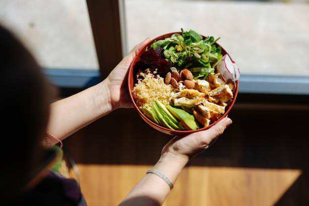 istock Holding a bowl of chicken salad 2081760045