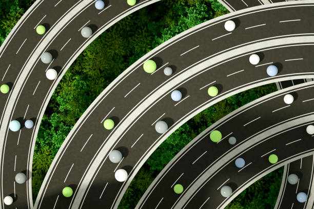 istock Autonomous, self driving, driverless, connected car on the highway 2081767114