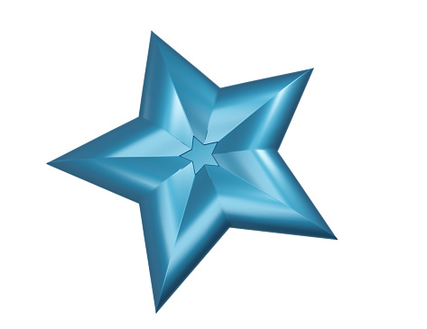 Star Shape Blue