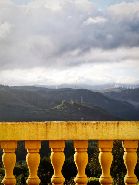 istock a balcony is seen in this photo while mountains and clouds are beyond the clouds 2081888143