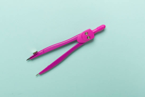 Divider on color backgroung, top view