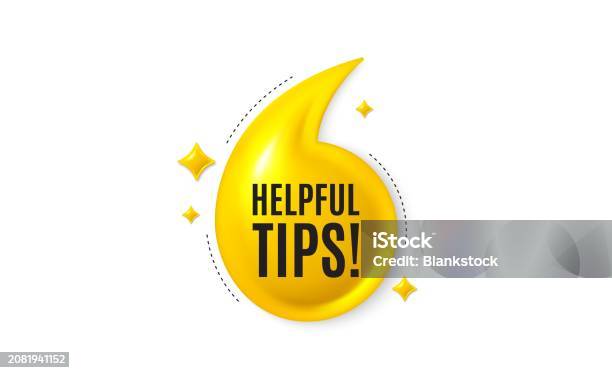 Simple Tips Sign Helpful Tips Symbol Education Faq Sign Offer 3d Quotation Banner Vector ...