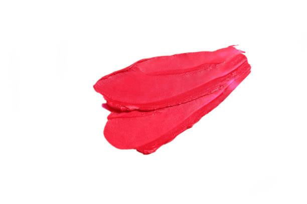 istock Red lipstick smash on white background 2081984962