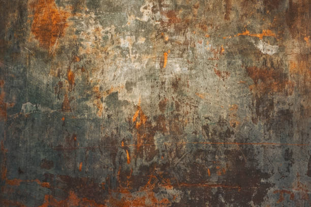 istock Grunge Rusty Texture: Background with Weathered and Damaged Aesthetic 2082067423