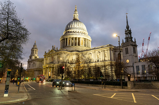 St Paul Cathedral in the evening
