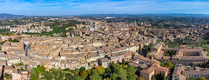 Historic town of Assisi in beautiful morning light, Umbria, Italy